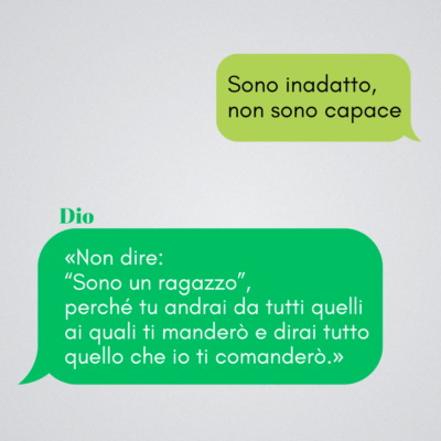 Sono inadatta, non sono capace